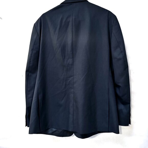 Kenneth Cole Reaction 44S Jacket Sports Coat Blue Black - Picture 7 of 8